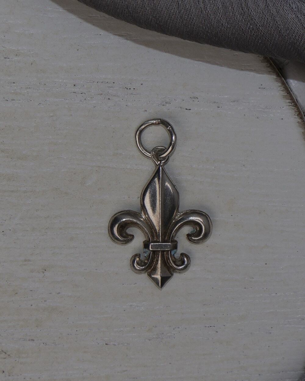 Vintage Sterling Silver Fleur- De- Lis Charm